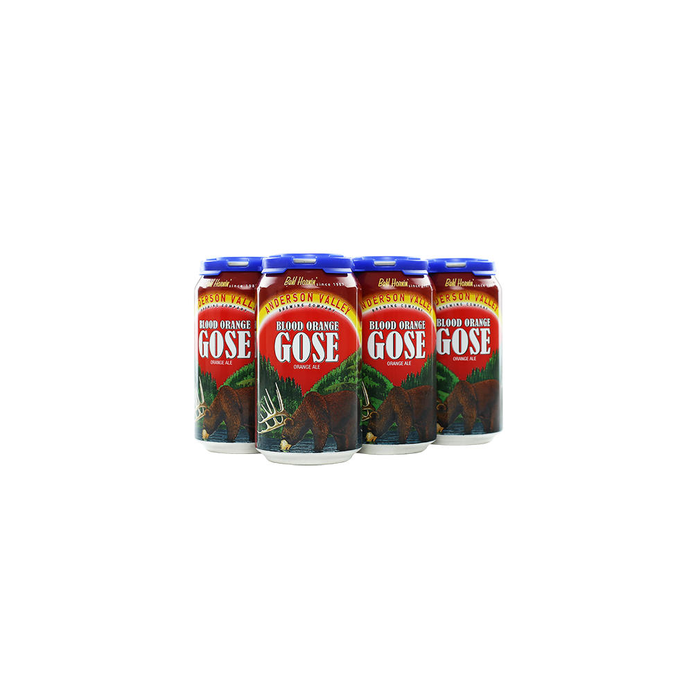 Anderson Valley Blood Orange Gose Orange Ale Beer 6 pk Cans, 12 oz