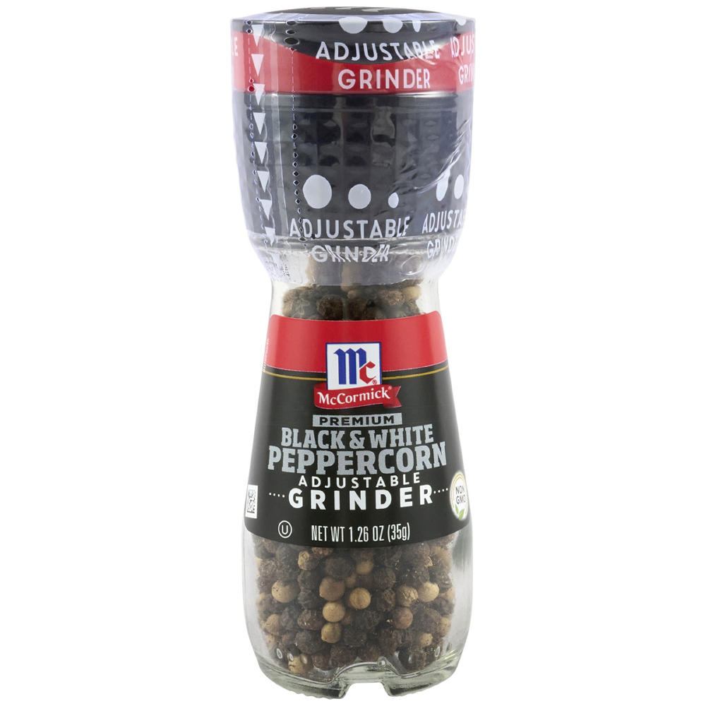 McCormick Premium Black & White Peppercorn Grinder, 1.26 oz