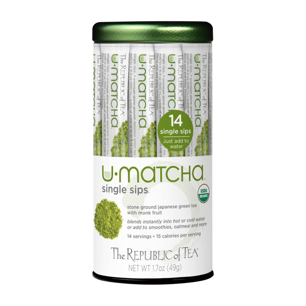 The Republic of Tea Organic U-Matcha Single Sips, 14 ct