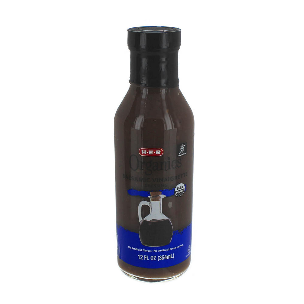 H-E-B Organics Balsamic Vinaigrette Salad Dressing, 12 oz