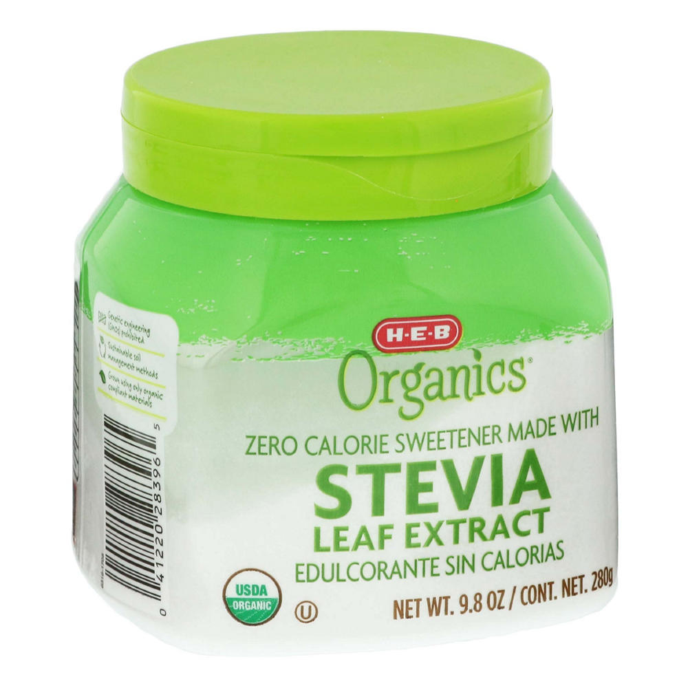 H-E-B Organics Zero Calorie Stevia Blend Sweetener, 9.8 oz