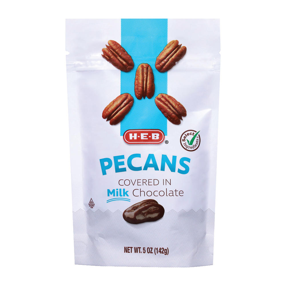 H-E-B Milk Chocolate-Covered Pecans, 5 oz