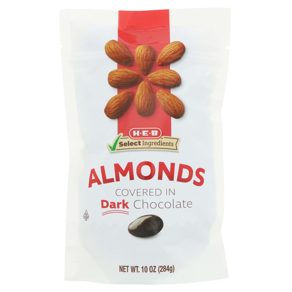 H-E-B Dark Chocolate-Covered Almonds, 10 oz