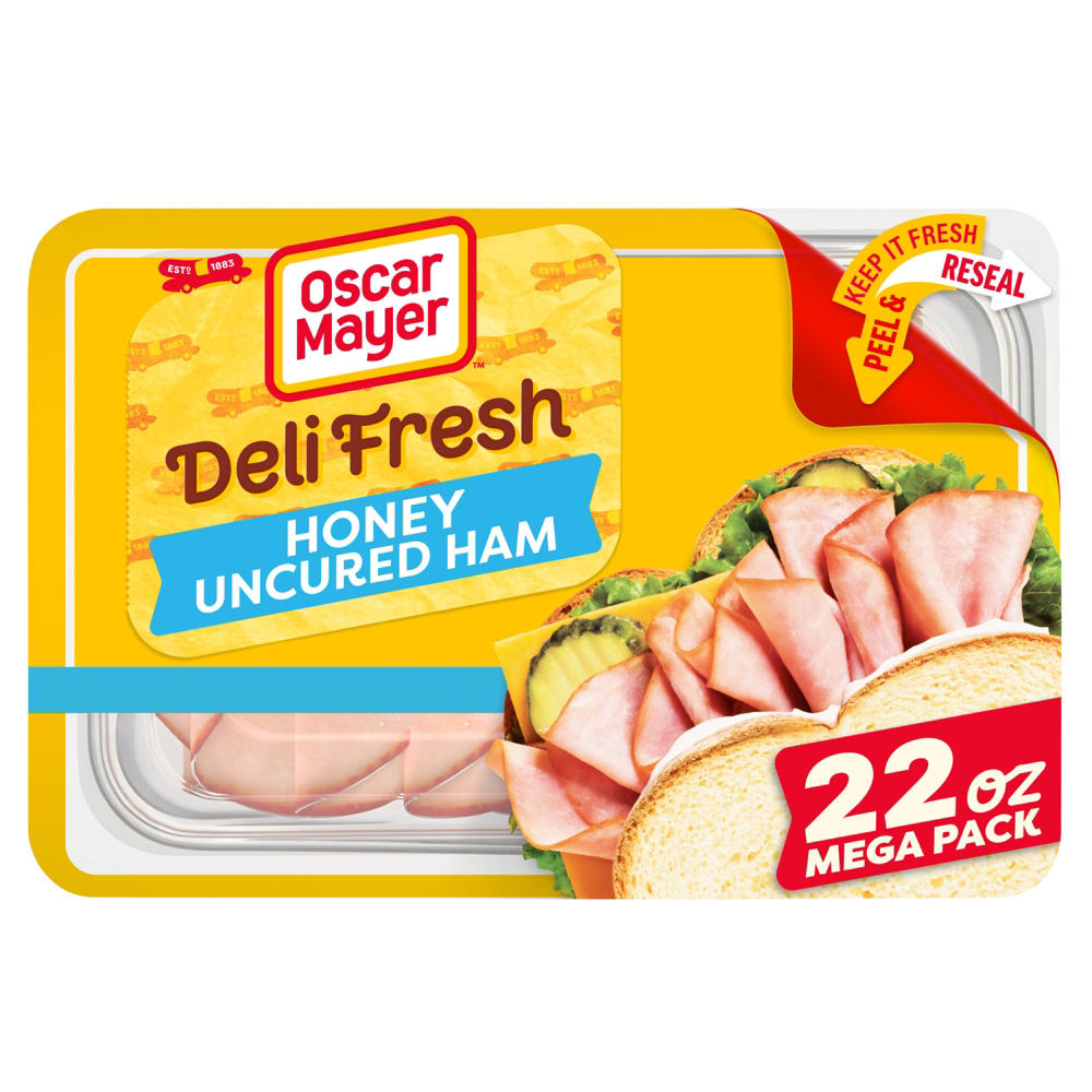 Oscar Mayer Deli Fresh Honey Uncured Ham, 22 oz