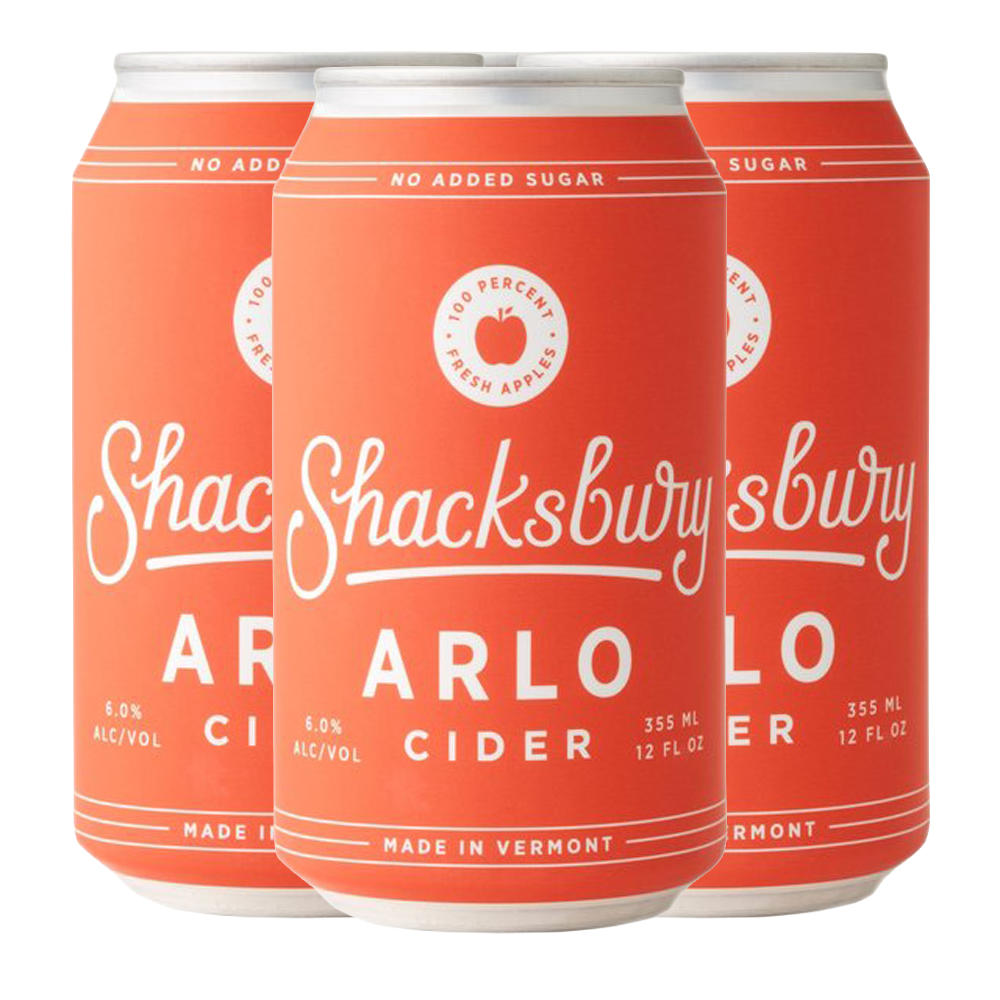 Shacksbury Arlo Cider, 4pk, 12 oz