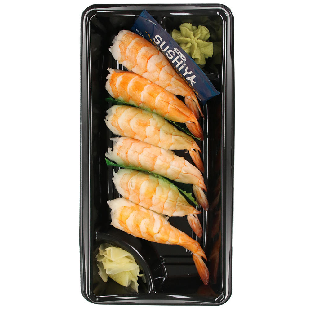 H-E-B Sushiya Shrimp Nigiri Sushi, 6 pc