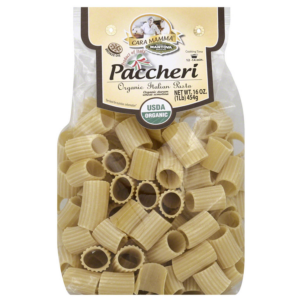 Fratelli Mantova Cara Mamma Organic Paccheri Pasta, 16 oz