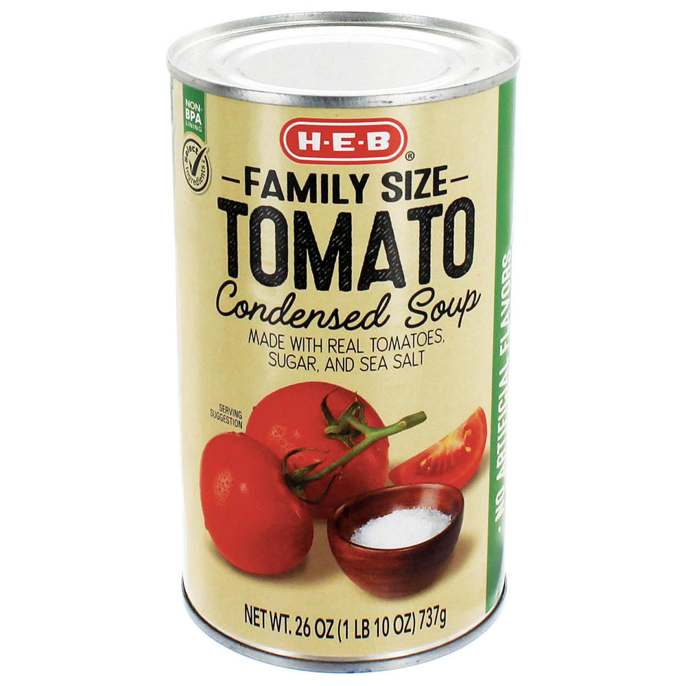 H-E-B Tomato Condensed Soup - Family Size, 26 oz