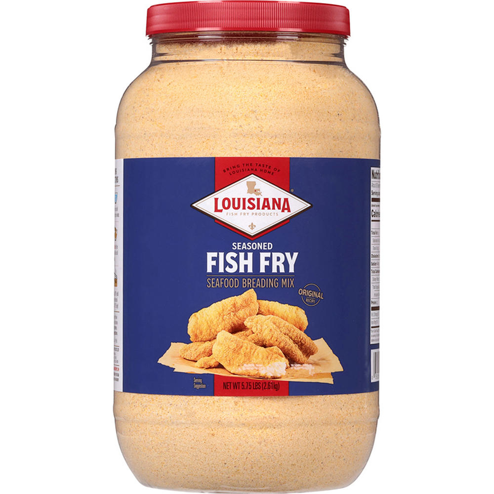 Louisiana Fish Fry Products Seasoned Fish Fry Seafood Breading Mix, 5.75 lbs