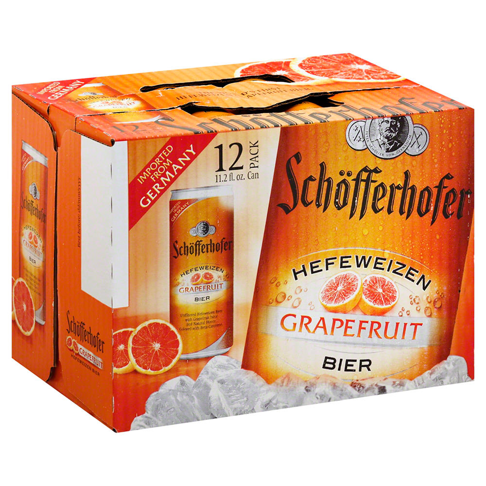 Schofferhofer Grapefruit Hefeweizen Beer 12 pk Cans, 11.2 oz
