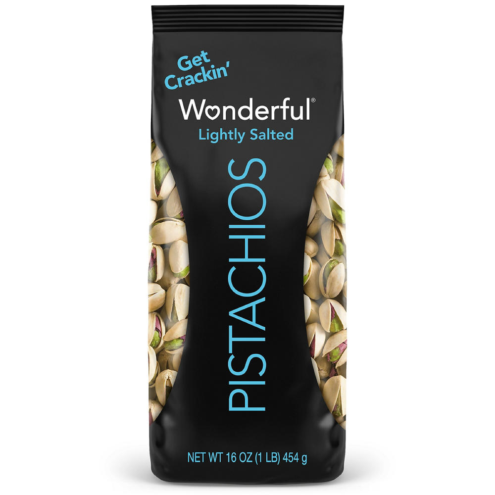Wonderful Lightly Salted Shelled Pistachios, 16 oz