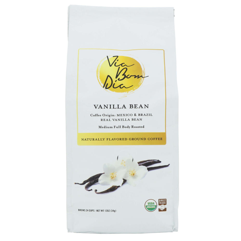 Via Bom Dia Vanilla Bean Ground Coffee, 12 oz