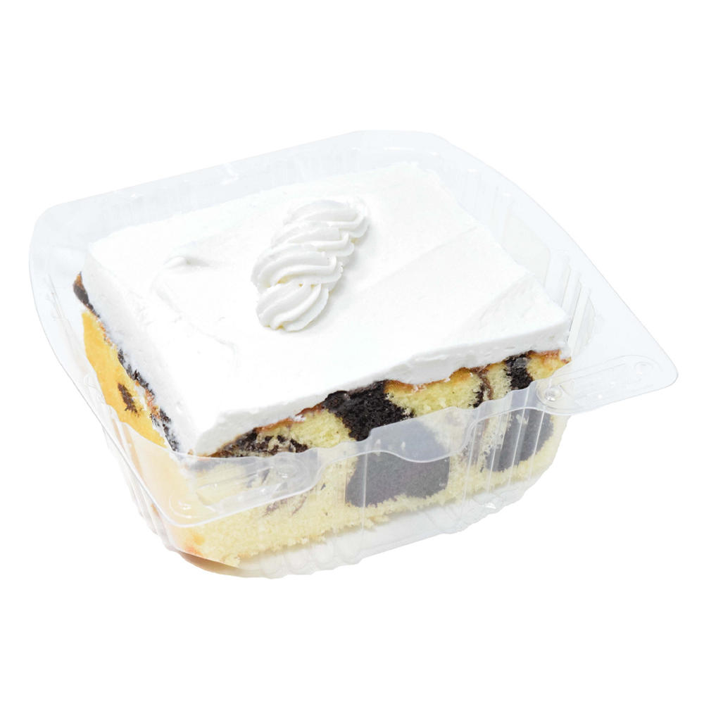H-E-B Bakery Buttercream Marble Cake Slice