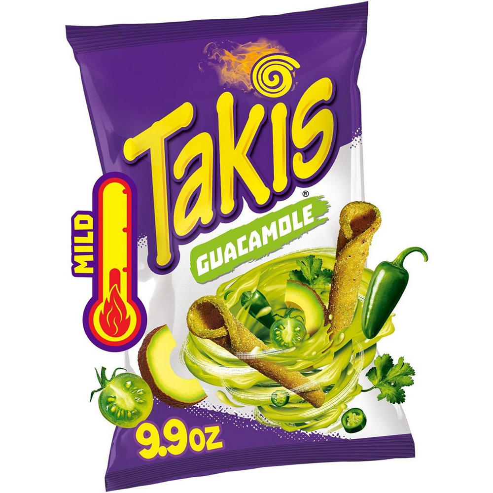 Takis Guacamole Mild Spicy Rolled Tortilla Chips, 9.9 oz