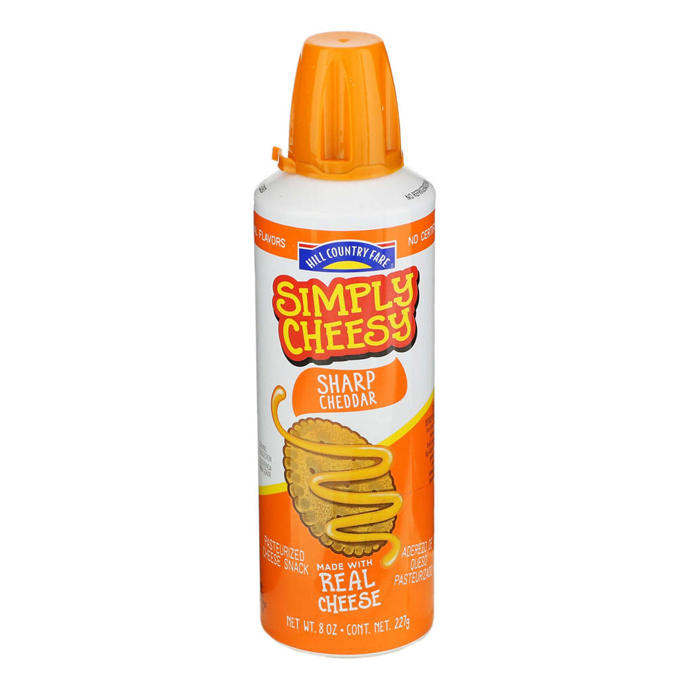 Hill Country Fare Simply Cheesy Sharp Cheddar Spray, 8 oz