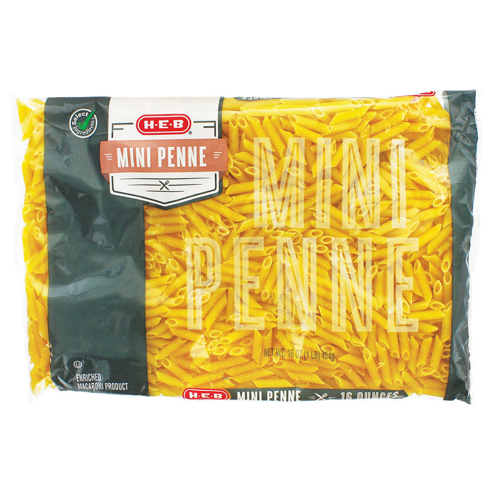 H-E-B Mini Penne Pasta Noodles, 16 oz