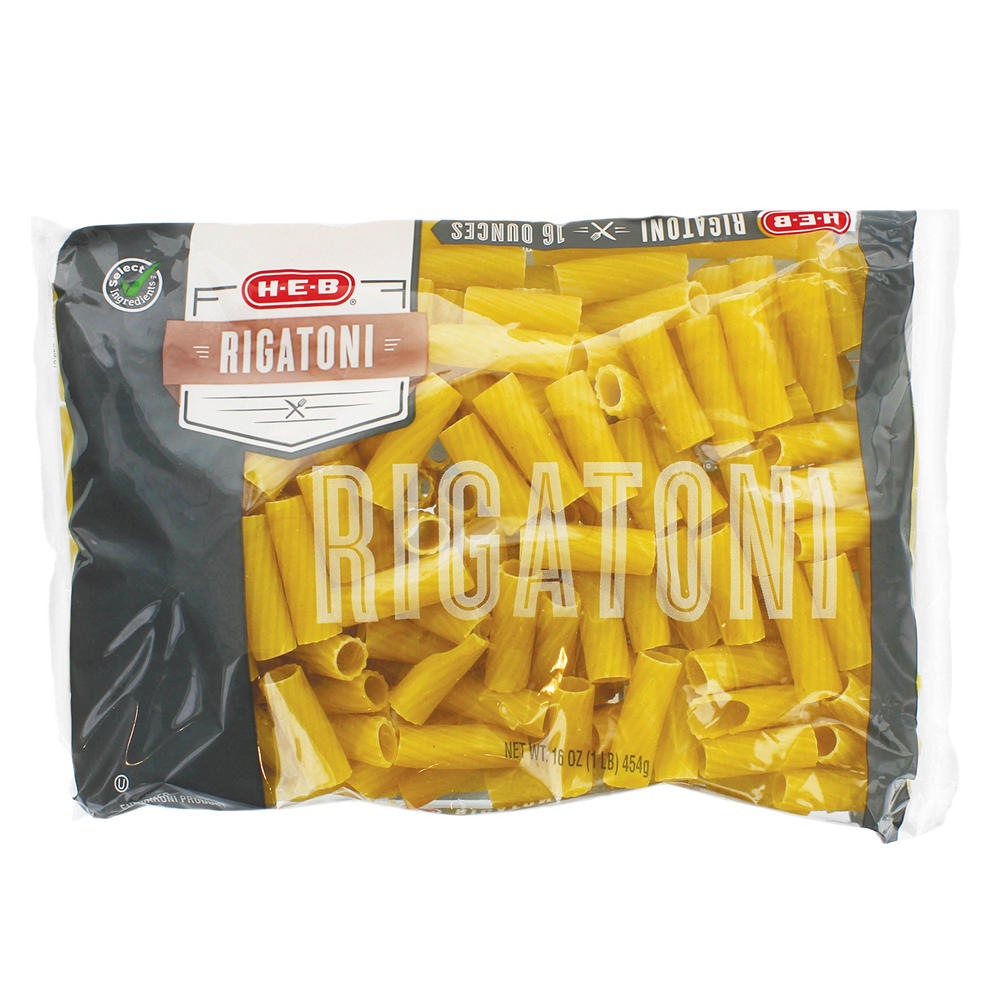 H-E-B Rigatoni Pasta Noodles, 16 oz
