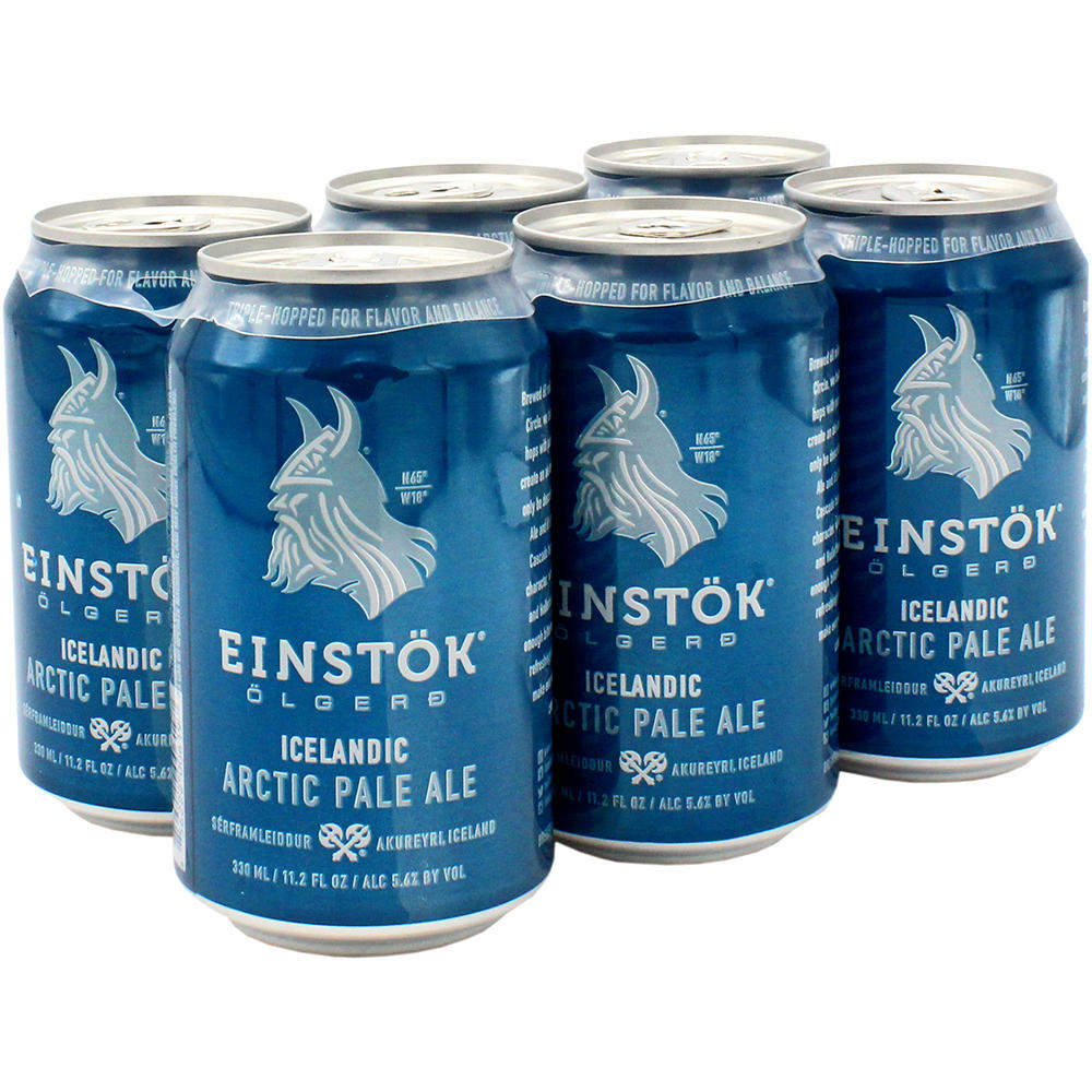 Einstock Icelandic Arctic Pale Ale Beer 6 pk Cans, 12 oz