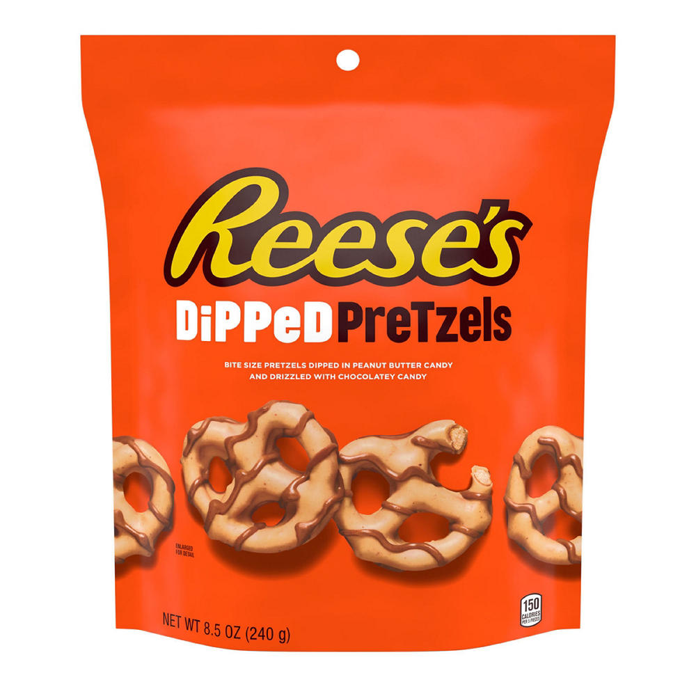 Reese's Milk Chocolate Peanut Butter Candy Dipped Pretzels, 8.5 oz