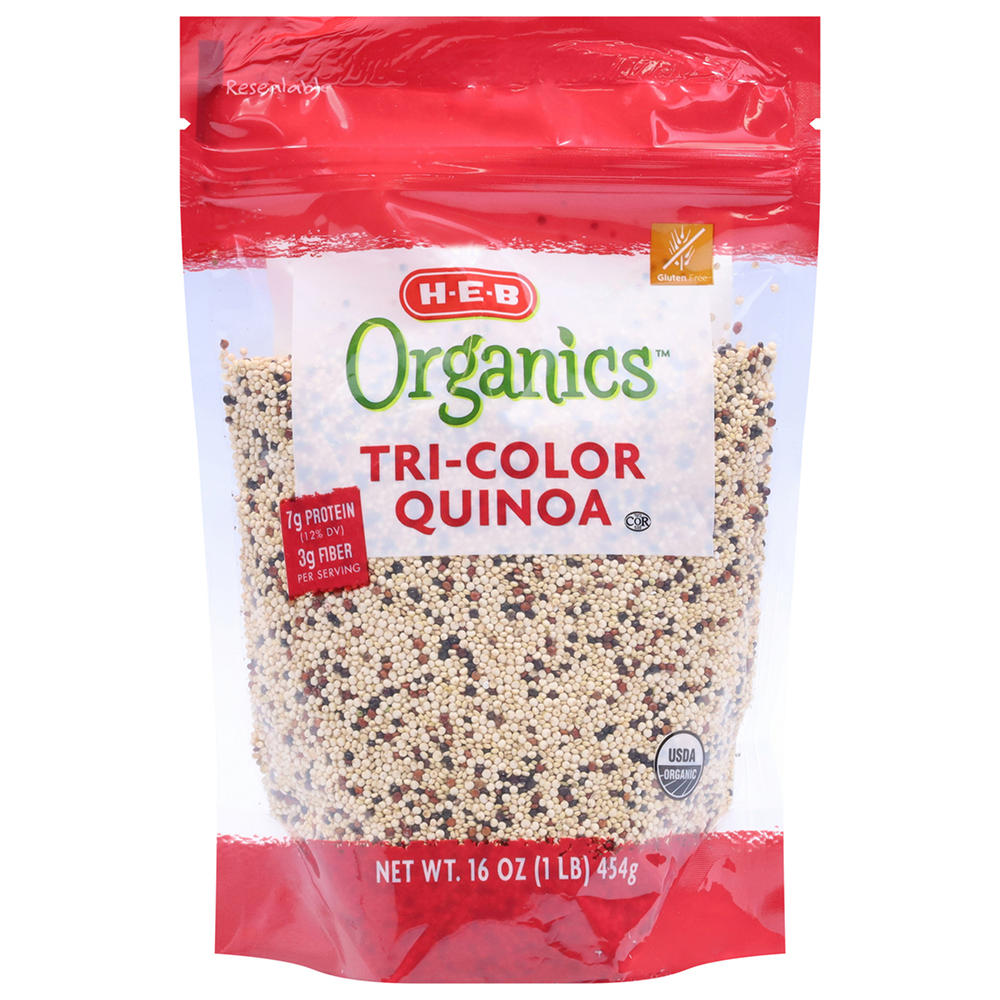 H-E-B Organics 7g Protein Tri-Color Quinoa, 1 lb