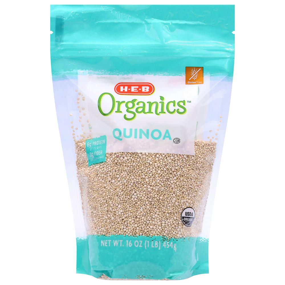 H-E-B Organics 6g Protein White Quinoa, 1 lb