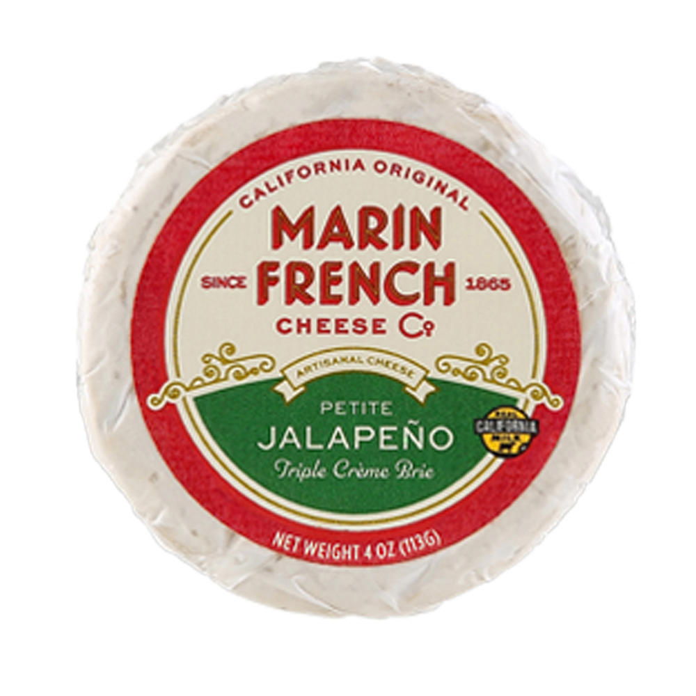 Marin French Cheese Co. Petite Jalapeño Triple Creme Brie Cheese, 4 oz