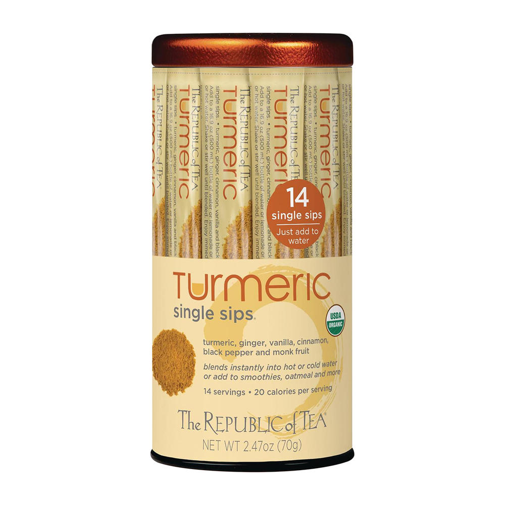 The Republic of Tea Turmeric Single Sip Tea, 14 ct