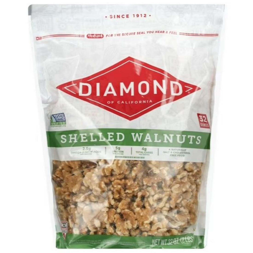 Diamond of California Shelled Walnuts, 32 oz
