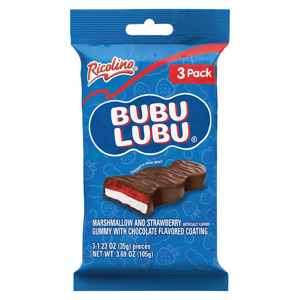 Ricolino Bubulubu Marshmallow Bars, 3 pc