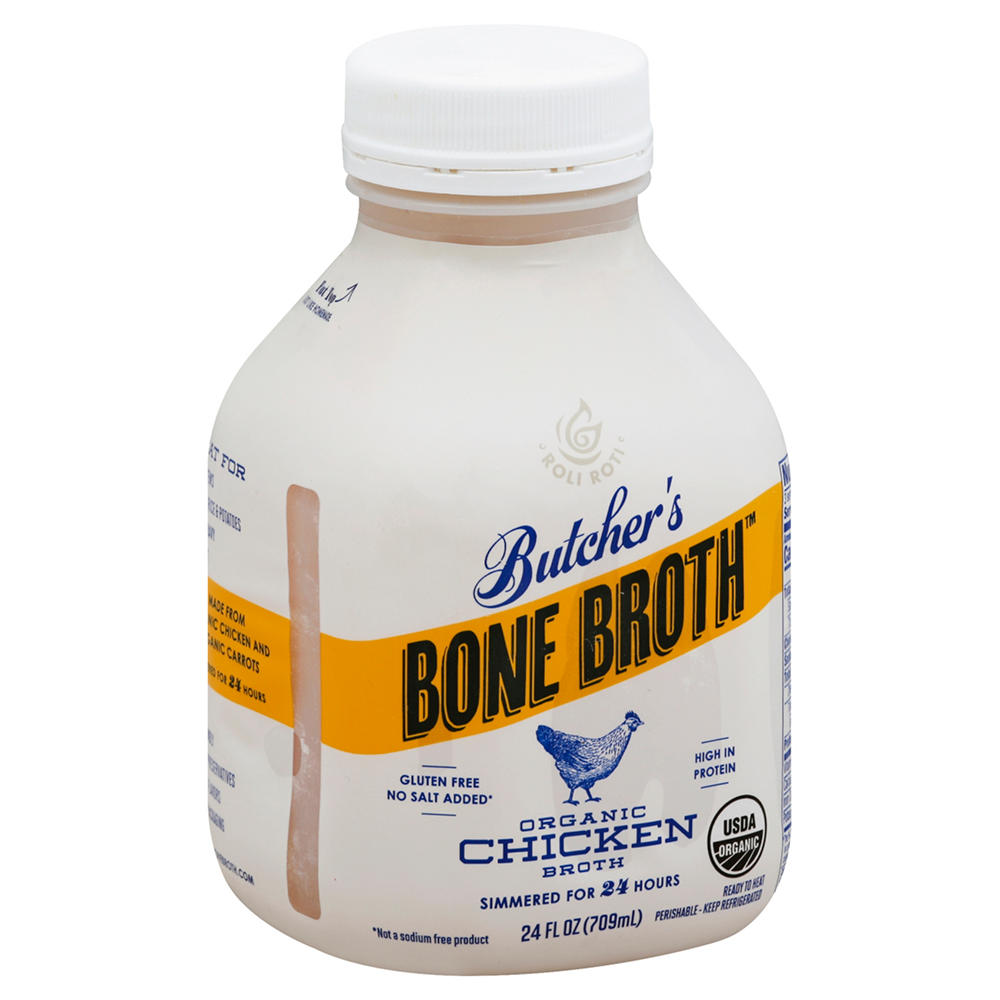 Roli Roti Butcher's Organic Chicken Bone Broth, 24 fl oz