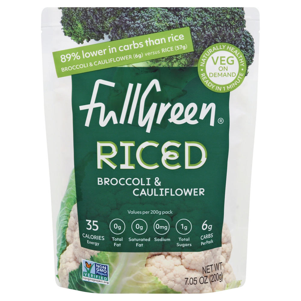 Full Green Riced Cauliflower & Broccoli, 7.05 oz