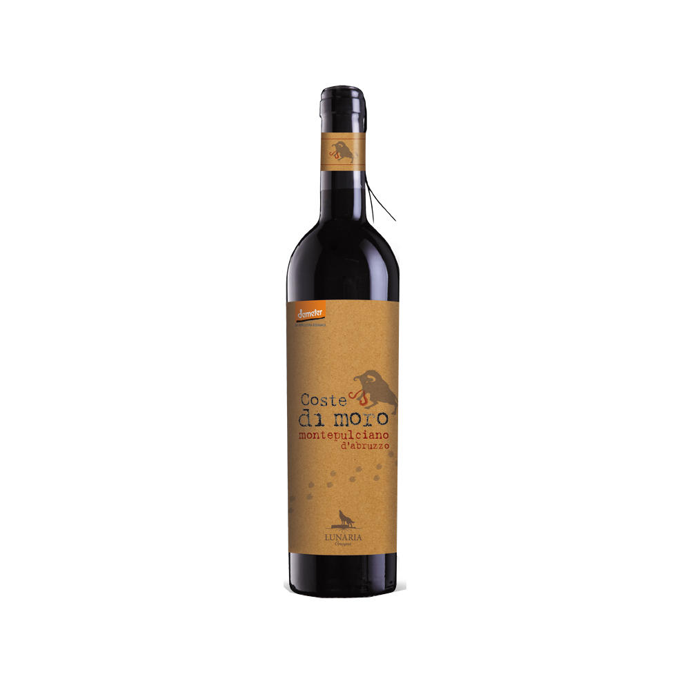 Lunaria Organic Montepulciano Dabruzzo Coste Di Moro Italy Red Wine, 750 mL
