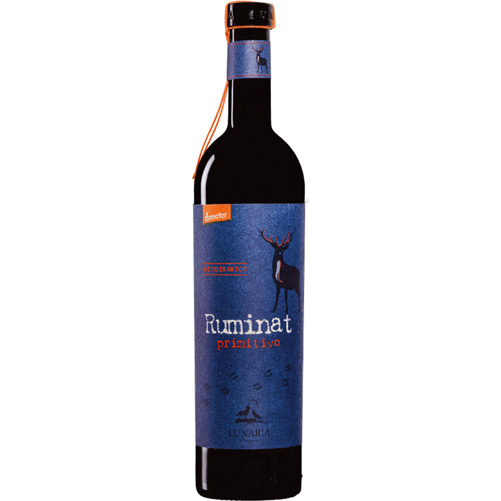 Lunaria Organic Ruminat Primitivo Italy Red Wine, 750 mL