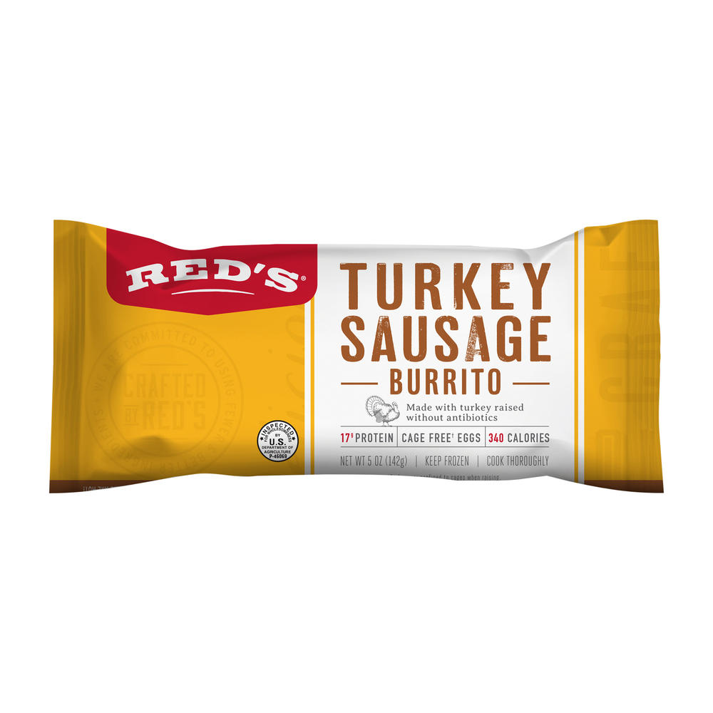Red's Turkey Sausage Breakfast Burrito, 5 oz