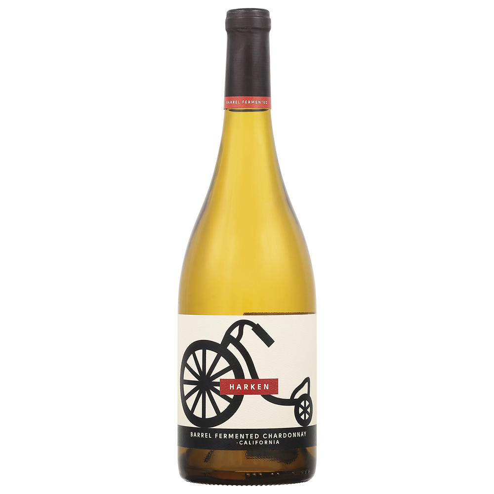 Harken Barrel Fermented Chardonnay California White Wine, 750 mL