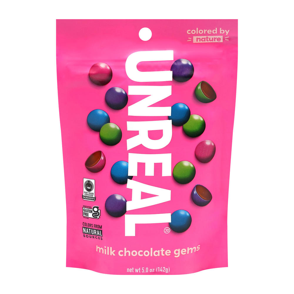 Unreal Milk Chocolate Gems, 5 oz