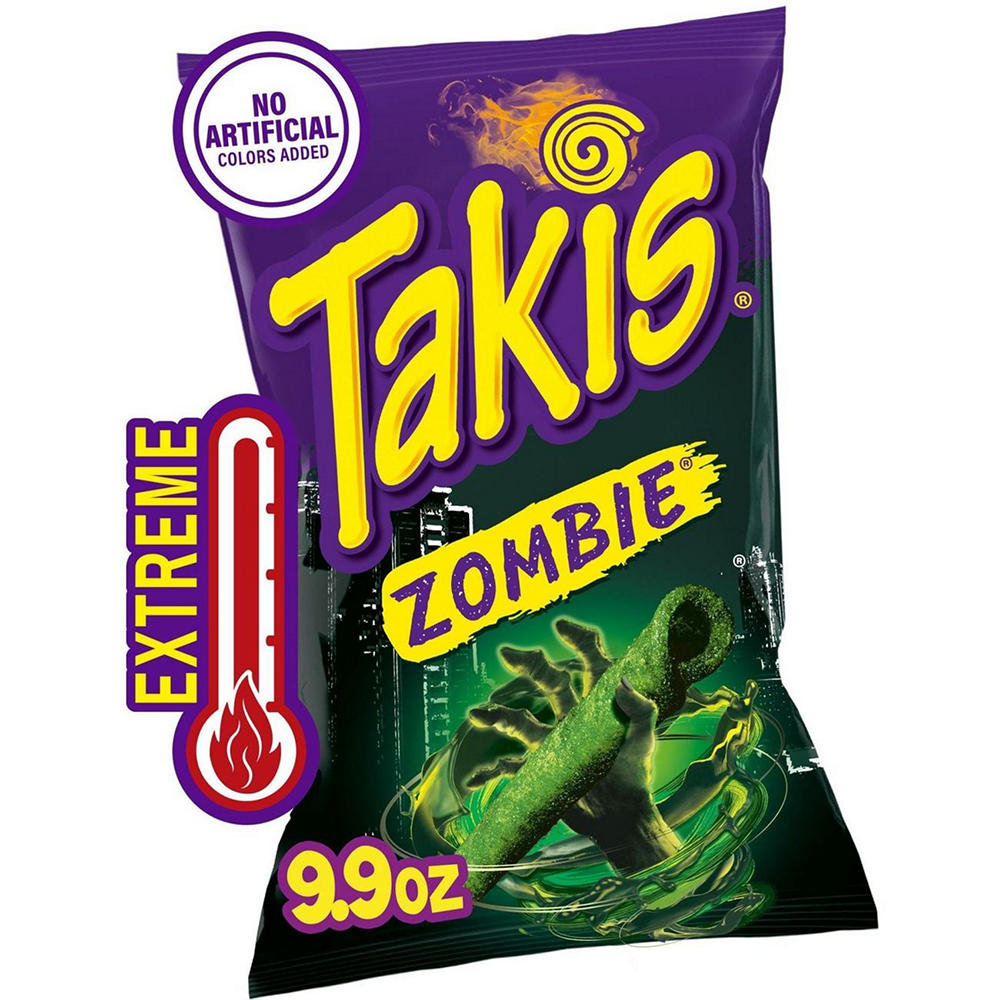 Takis Zombie Extreme Spicy Rolled Tortilla Chips, 9.9 oz