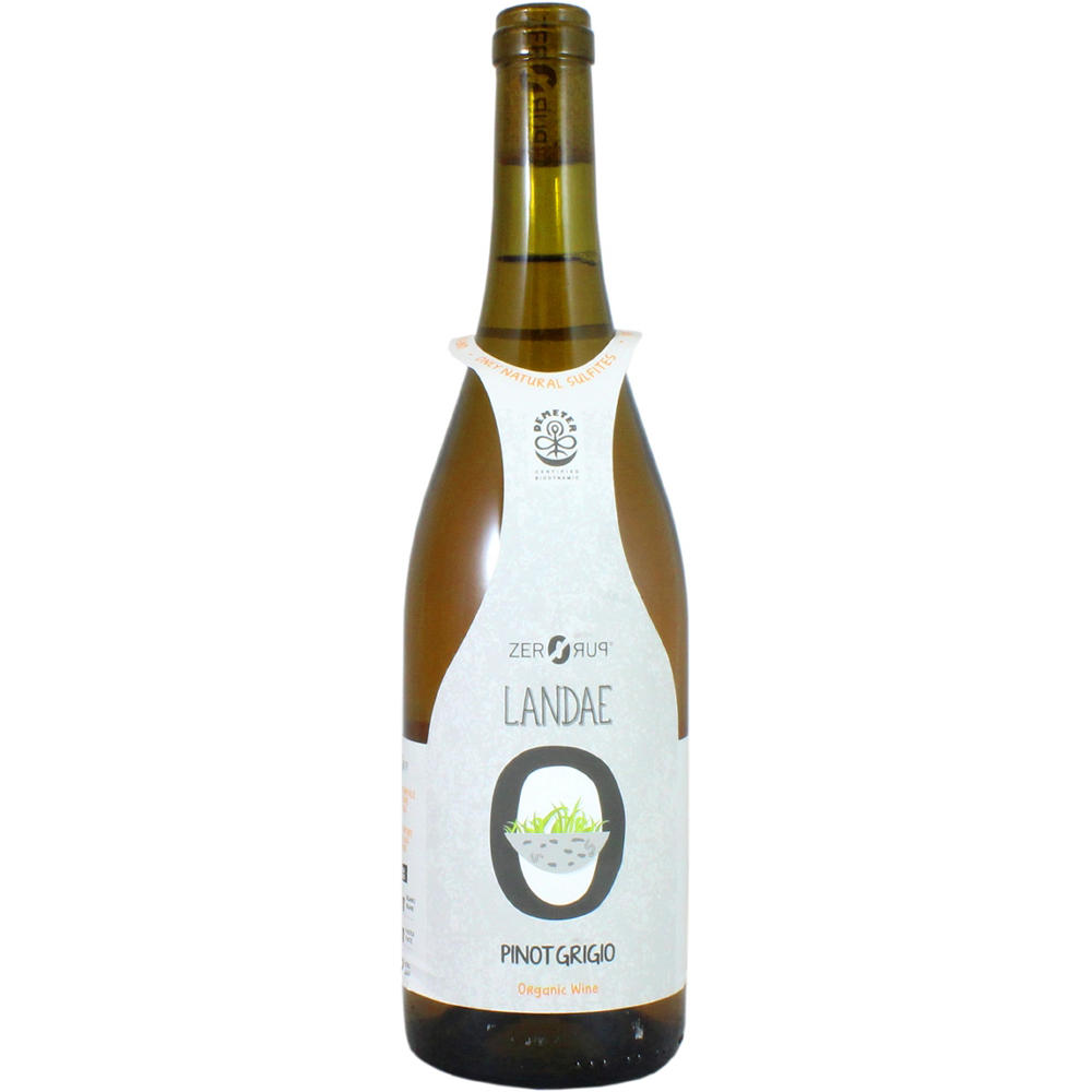 Lunaria Organic Zeropuro Pinot Grigio Italy White Wine, 750 mL