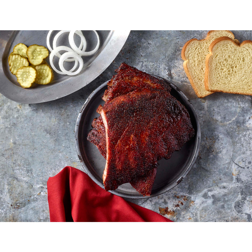 True Texas BBQ Natural St Louis Ribs Whole Rack, 12 Ribs