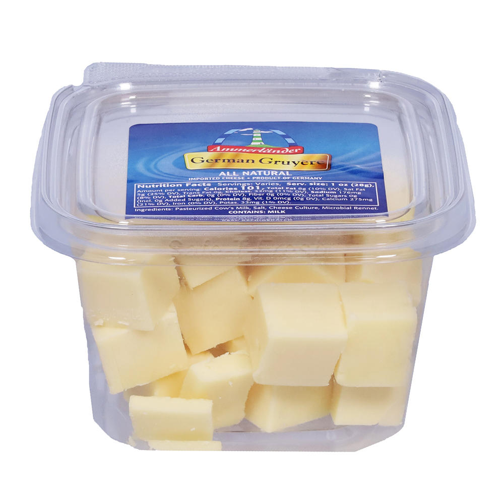 Ammerlander Fresh Cubed Gruyere Cheese, Avg. 0.5 lb