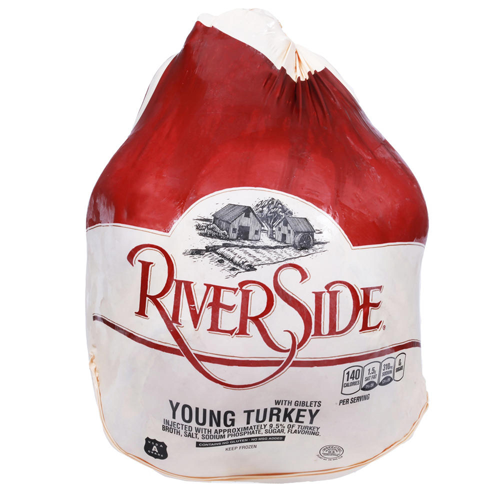Riverside Frozen Whole Young Turkey, 20 - 24 lbs, Limit 1, Avg. 22.25 lbs