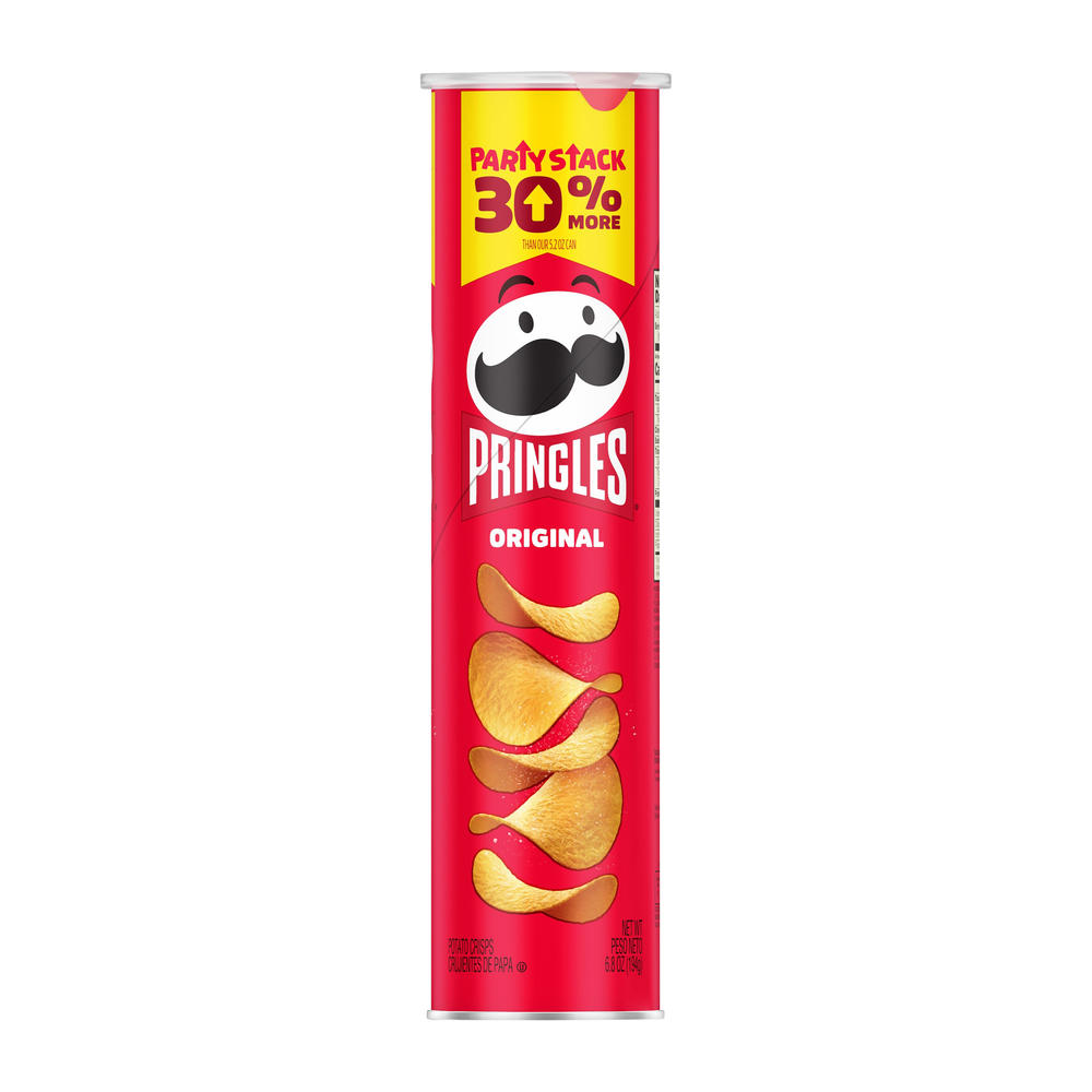 Pringles Original Potato Crisps Chips - Party Stack, 6.8 oz