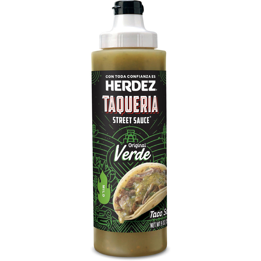 Herdez Original Verde Taqueria Street Taco Sauce, 9 oz