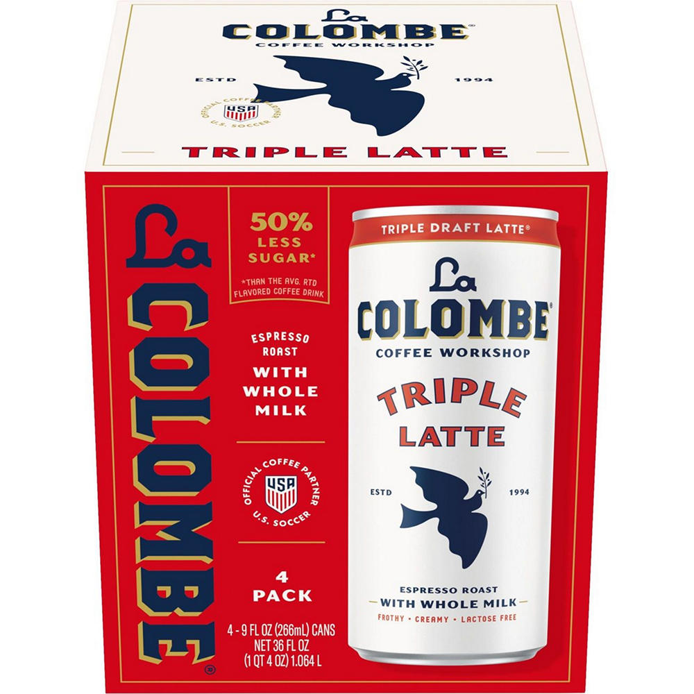 La Colombe Triple Draft Latte Espresso Roast with Milk 4 pk Cans, 9 oz