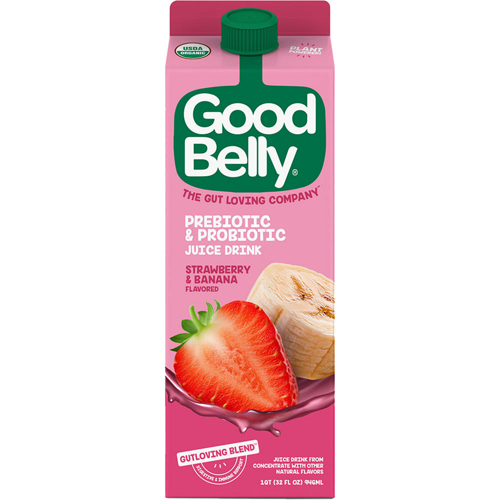 GoodBelly Probiotics Strawberry Banana Flavor Probiotic Juice Drink, 32 oz