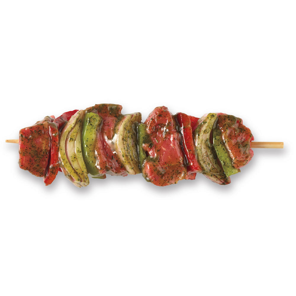 H-E-B Meat Market Marinated Beef Sirloin Kabob - Wild Garlic, Avg. 0.5 lb