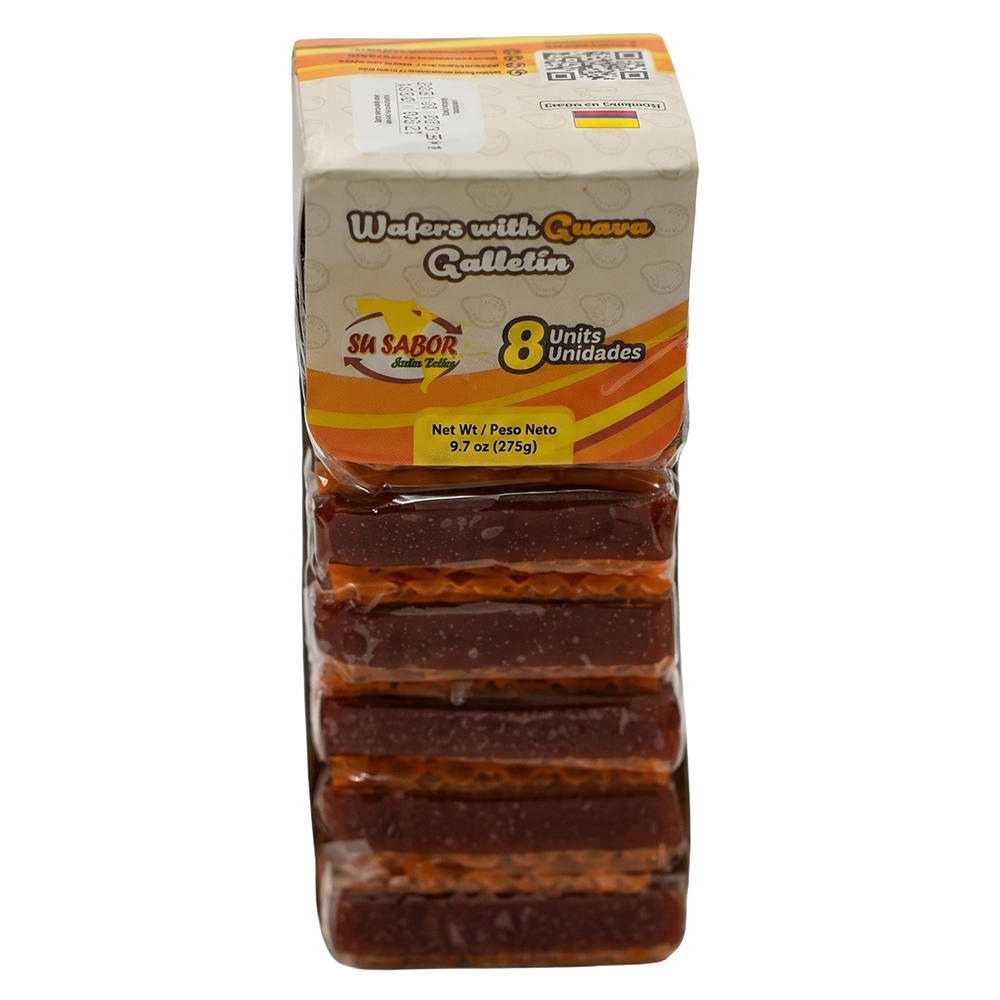 Su Sabor Galletin Wafers with Guava, 8 ct