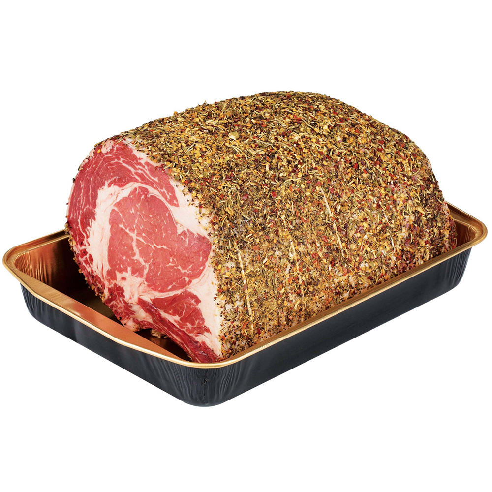 Meal Simple by H-E-B Seasoned Bone-in Beef Ribeye Roast, 4-Rib - USDA Prime, Avg. 5.5 lbs