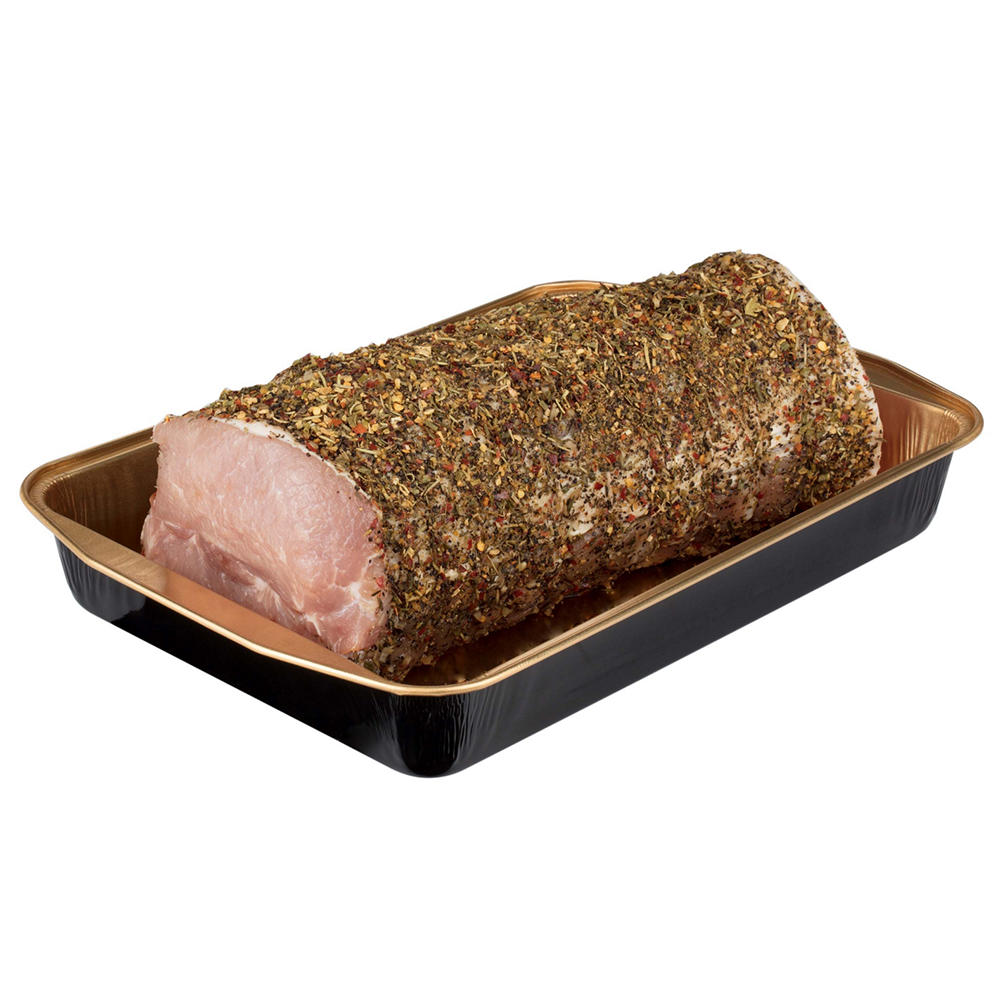 Meal Simple by H-E-B Natural Seasoned Double Pork Loin Rib Roast - Boneless, Avg. 4.6 lbs