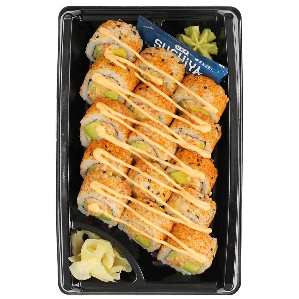 H-E-B Sushiya Spicy California Sushi Roll Value Pack, 15 pc